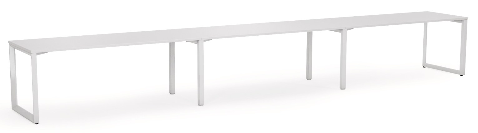 Anvil Straight Desk White White